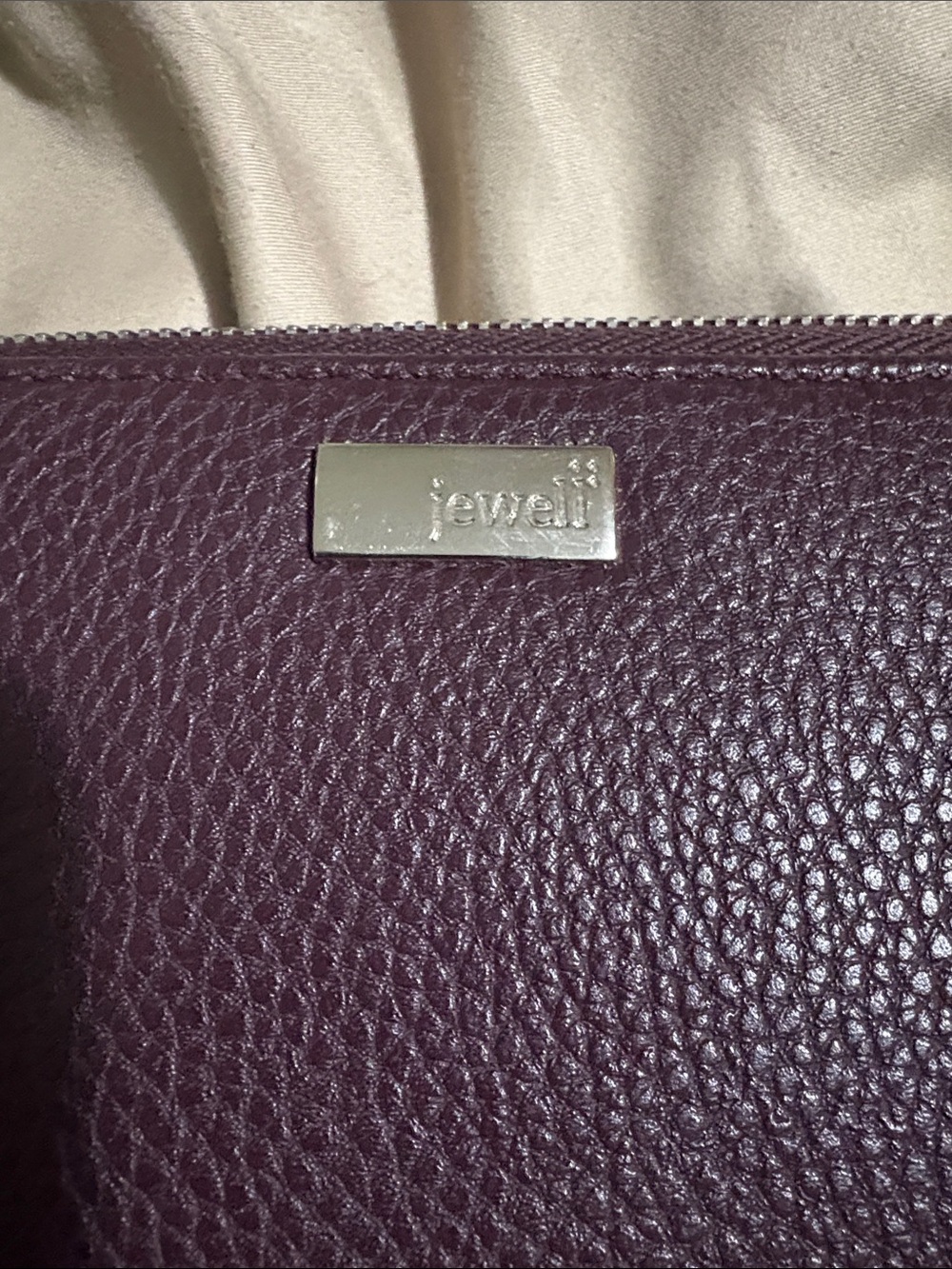 Jewell by thirty one Plum Textured Shoulder Bag with Matching Wallet by - Picture 3 of 8